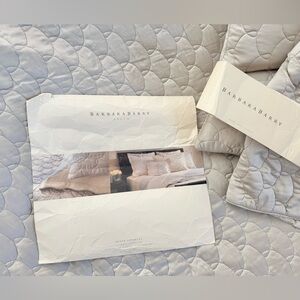 Barbara Barry Dream Silk Queen Coverlet plus 2 Throw Pillows